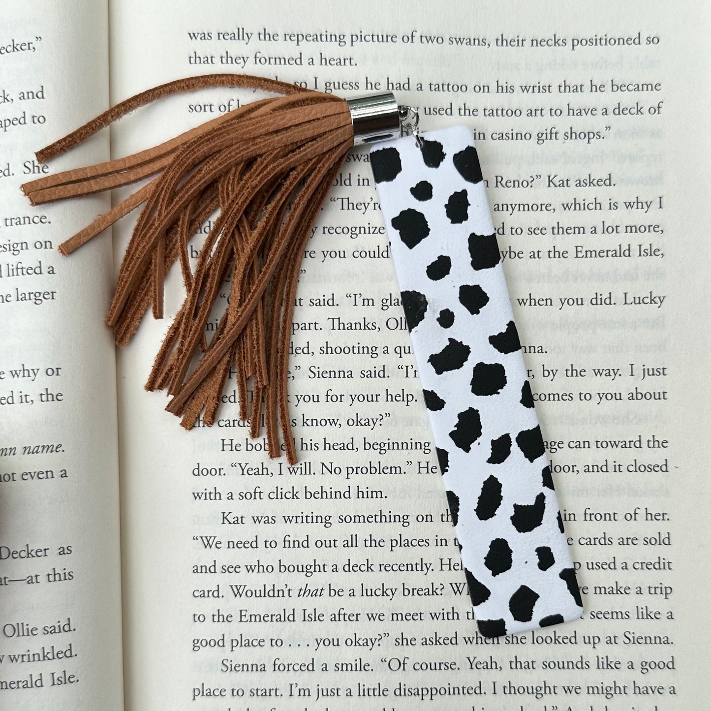 Cow Print/Tassel