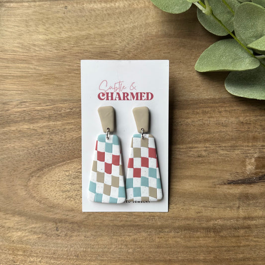 Spring Checkered Dangles