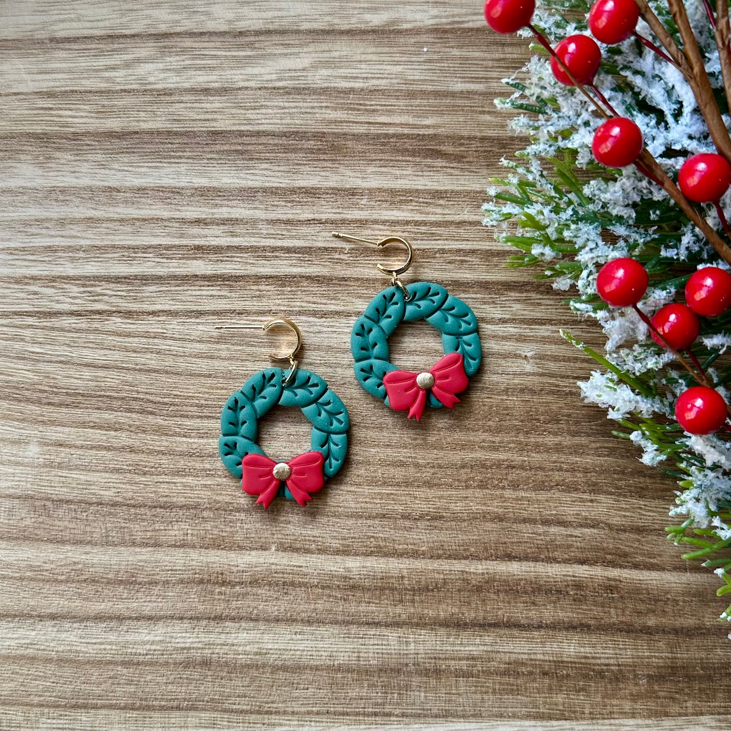 Christmas Wreath Dangles