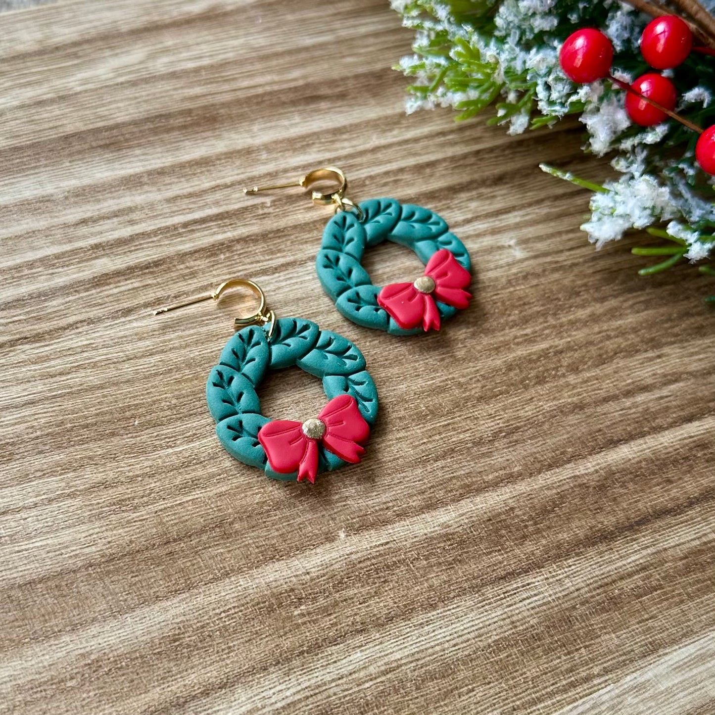 Christmas Wreath Dangles